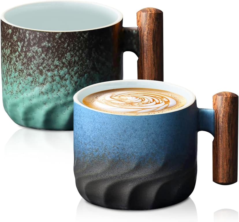 Imagen del producto: Tazas de Café de Cerámica Artesanal (Juego de 2)